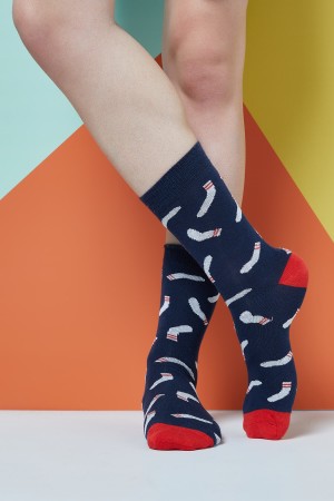 Socks On Socks Desenli Erkek Çorap
