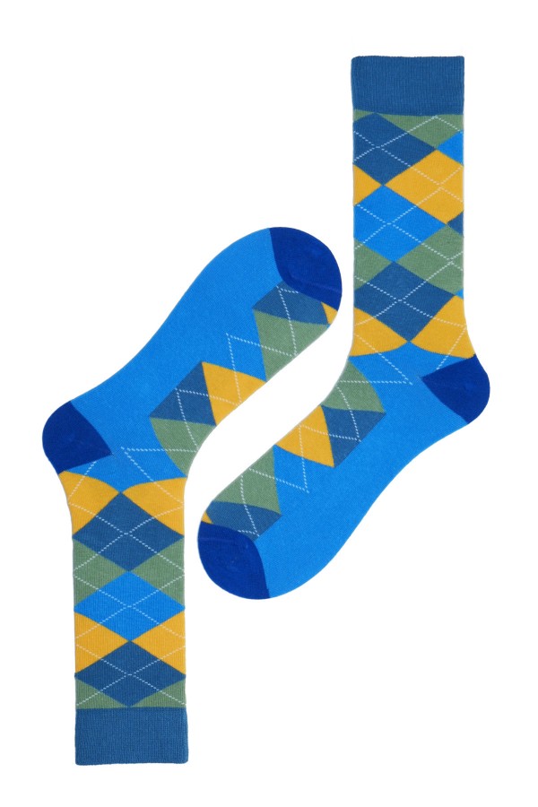 Desenli Erkek Soket Çorap (214E)