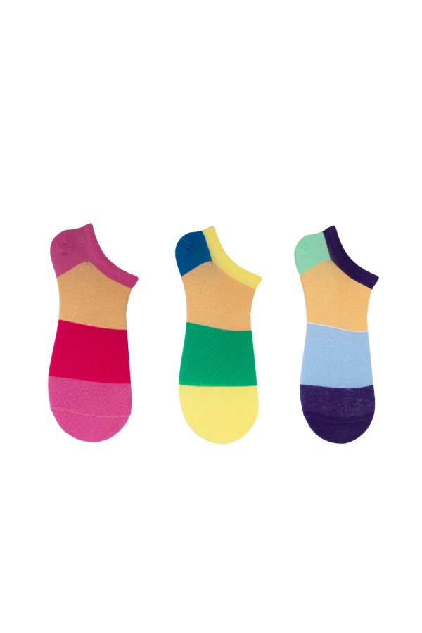 3 Çift Kadın Patik Çorap (169P)