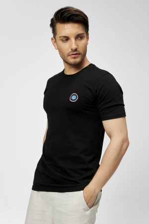 Sky Nakışlı Siyah Unisex T-Shirt