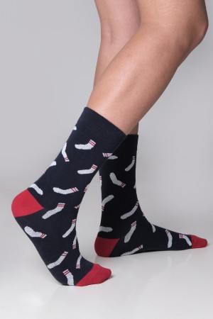 Mini Soket Desenli Erkek Çorap