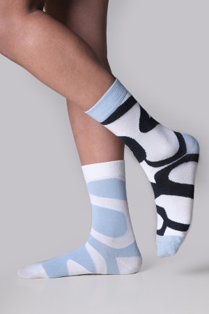 Monogram Desenli Erkek Çorap